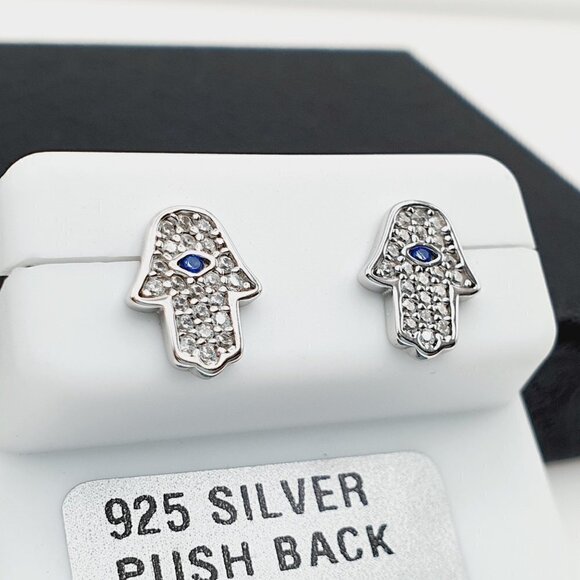 "925 sterling silver luxury CZ earrings for women/girls, Best for RJUS20… - Picture 3 of 7
